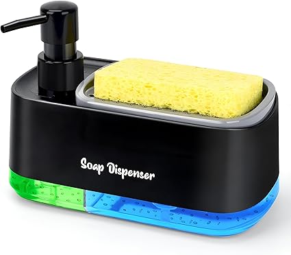 Dispensador Jabón Platos Doble 2 En 1