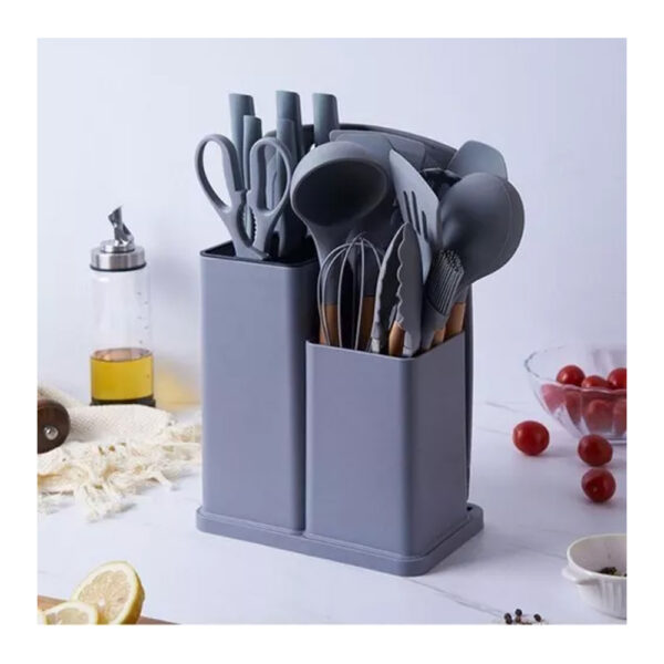 Utensilios Cocina 19Pz Esenciales Gris
