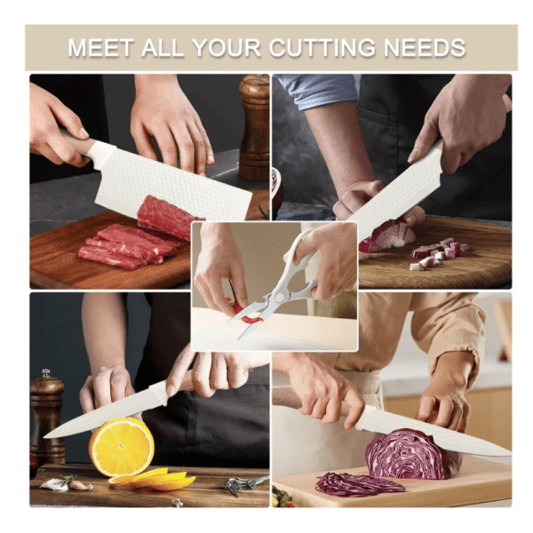 Set Cuchillos Cocina Profesional Multifu