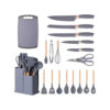 Utensilios Cocina 19Pz Esenciales Gris
