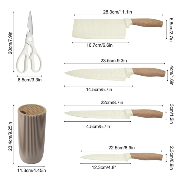 Set Cuchillos Cocina Profesional Multifu