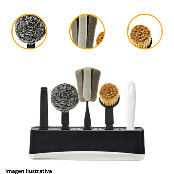 Set Cepillos Limpieza Cocina Multifuncio